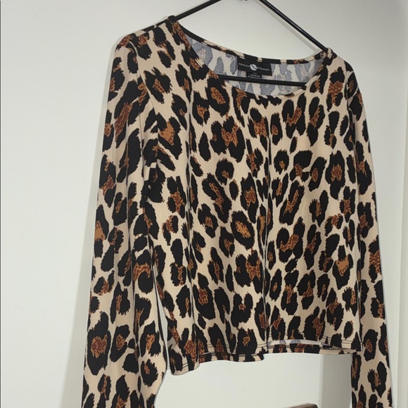 Ashley Stewart Tops - Ashley Stewart Leopard Print Blouse - Black and Brown